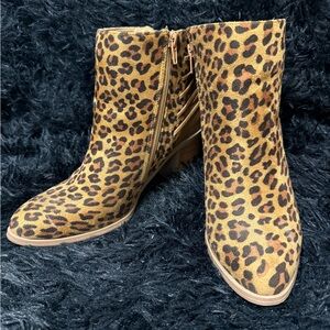 Very Volatile Animal Print Ankle Booties